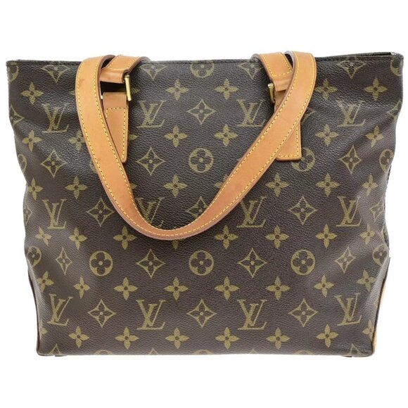 LOUIS VUITTON Cabas Piano Shoulder Bag Monogram Leather Brown M51148 78ED700 - Picture 9 of 14